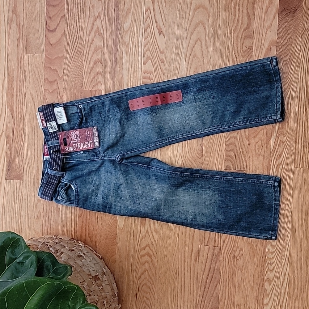 Boys Lee Dungarees Slim Straight Jeans